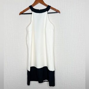 Megan Masters black and cream racer back dress size 4